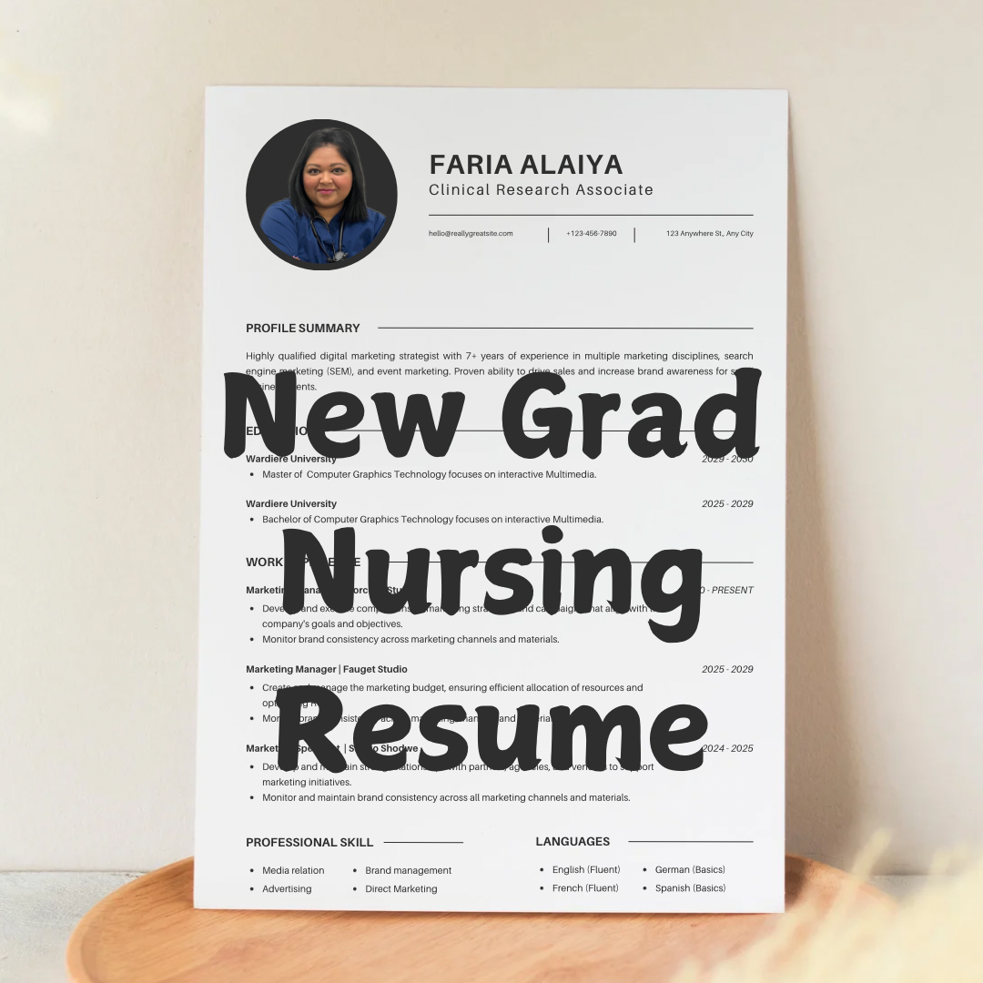 New Graduate Nursing Resume Template
